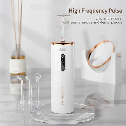 1 PCS Portable Water Floss USB Rechargeable Oral Irrigator 280ML Electric Tooth Cleaning Device 3 Modes Waterproof Irrigator